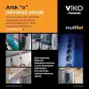 Viko Multi-Let 3lü Topraklı Kablolulu Ç.K 2m Siyah Priz