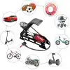 KOBB KB0901 87PSI Analog Basınç Göstergeli Ayak Pompası, Kırmızı/Siyah