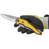 CAT DA980045 9 IN 1 Çok Fonksiyonlu Katlanabilir 27CM Paslanmaz Çelik Sarı Kamp Çakısı Bıçağı + Taşıma Kılıfı