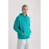 DeFacto Oversıze Kapüşonlu Sweatshirt B7849AXNS Erkek