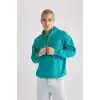 DeFacto Oversıze Kapüşonlu Sweatshirt B7849AXNS Erkek