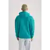 DeFacto Oversıze Kapüşonlu Sweatshirt B7849AXNS Erkek