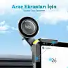 Bix TCH03 Çok Açılı Ayarlanabilir Araç Ekranı Monitör Üstü İçin Teleskopik Manyetik Telefon Tutucu