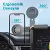 Bix TCH03 Çok Açılı Ayarlanabilir Araç Ekranı Monitör Üstü İçin Teleskopik Manyetik Telefon Tutucu