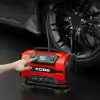 KOBB KB301 Dijital Lastik Şişirme Pompası, 12V/220V, 150 PSI, 35L/dk Hava Akışı, LED Ekran, Siyah, 1.6kg