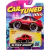 MGAE CarTuned JDM Seri 2 1985-87 Sprinter Trueno GT-Apex AE86, Siyah Kırmızı, Diecast Metal Oyuncak Araba, Koleksiyon