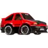 MGAE CarTuned JDM Seri 2 1985-87 Sprinter Trueno GT-Apex AE86, Siyah Kırmızı, Diecast Metal Oyuncak Araba, Koleksiyon