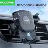 Rocoren Metal Kancalı Havalandırma Destekli Araç içi Telefon Tutucu