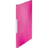 Leitz WOW A4 Sunum Dosyası, Metalik Pembe, 20 Şeffaf Poşetli, 40 A4 Sayfa Kapasiteli, 46310023