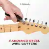 Planet Waves DAddario Accessories Pro-Winder - Gitar Teli Sargısı, Kesici, Köprü Pimi Çekici, Üstün Ergonomik Hepsi Bir Arada Alet, Germe İçin, Siyah