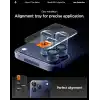 Spigen iPhone 17 Pro/Pro Max / 16 Pro/16 Pro Max / 15 Pro/15 Pro Max ile Uyumlu Kamera Lens Koruyucu Cam Kolay Kurulum Glas.tR EZ Fit Optik Pro (2 Adet) Blue Titanium - AGL07164