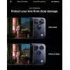 Spigen iPhone 17 Pro/Pro Max / 16 Pro/16 Pro Max / 15 Pro/15 Pro Max ile Uyumlu Kamera Lens Koruyucu Cam Kolay Kurulum Glas.tR EZ Fit Optik Pro (2 Adet) Blue Titanium - AGL07164