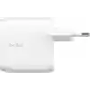 Belkin Boost Charge Çift USB-C Fişi, PPSli, iPhone 16 ve Diğerleri, iPad, Samsung Galaxy, Google Pixel, MacBook için 60W Şarj Cihazı, USB-Cden Lightning Kablosu ve USB-C Uyumlu, Beyaz