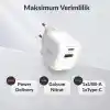 Juo 20w Gan Usb-c Usb-a Şarj Aleti Iphone & Ipad & Android Uyumlu Pd Qc4.0 Type-c Hızlı Şarj Cihazı