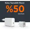 Juo 20w Gan Usb-c Usb-a Şarj Aleti Iphone & Ipad & Android Uyumlu Pd Qc4.0 Type-c Hızlı Şarj Cihazı