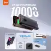 Juo 10000mAh 22.5W Dijital Led Ekranlı Taşınabilir Hızlı Şarj Cihazı Powerbank Siyah