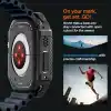 Spigen Apple Watch 49mm Ultra 4/3/2/1 ile Uyumlu Kılıf Rugged Armor Matte Black - ACS05456