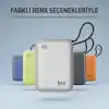 Bix PB120 20000mAh PD 65W Cep Boyu Kompakt Tasarımlı Dijital Göstergeli Powerbank Taşınabilir Süper Hızlı Şarj Cihazı (Gümüş)
