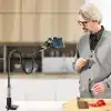 Bix SAIJI IVY-85 Akrobat Esnek Telefon Tutucu, Deveboynu Yataklı Telefon Tutacağı, Masa için Esnek Uzun Kollu Telefon Montajı, Klips Braketi Kelepçe Standı 4.0-6.3 Siyah
