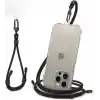 Spigen Boyun Askı ipi + Bilek Askı ipi + ConTag Tutucu Aparat Set (Tüm Cihazlarla Uyumlu) Black - AFA06259