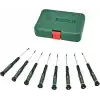 Bosch Hassas Tornavida Seti 8 Parça (S2 Sert Çelik Tornavida Ev Sabitleme, Model Yapımı, El İşçiliği; Hassas ve Manyetik Uç; PH/TX/SL; Renk Kodlu Boyut; Yumuşak Tutucu)
