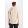 DeFacto Oversıze Kapüşonlu Sweatshirt B7849AXNS Erkek