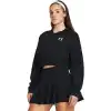 Under Armour Rakip Terry Büyük Boy Kırpılmış Bisiklet Yaka Sweatshirt Sweatshirt Kadın