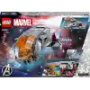LEGO Marvel Hoopty 76232-8 Yaş ve Üzeri Kız ve Erkek Çocuklar için Süper Kahraman Hediyesi Fikri, Uzay Gemisi ve 3 Minifigür İçeren Eğlenceli Dekoratif Yaratıcı Oyuncak Yapım Seti (420 Parça)
