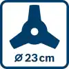 Bosch Professional Home & Garden Tırpan Yedek Bıçak Seti, 23cm