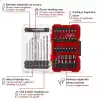 Einhell Orijinal M-CASE 39 Parça Darbeye Dayanıklı Aksesuar Seti 49108763