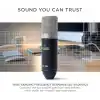 Marantz Professional MPM-1000 - Podcast, akış, şarkı söyleme, tele-çalışma ve oyun için masa standı ve kablolu XLR kondenser stüdyo mikrofonu