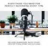 Marantz Professional MPM-1000 - Podcast, akış, şarkı söyleme, tele-çalışma ve oyun için masa standı ve kablolu XLR kondenser stüdyo mikrofonu