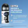 NIVEA MEN Erkek Roll On Deodorant Black&White Invisible Original 50 ml,72 Saat Anti-perspirant Terleme ve Ter Kokusuna Karşı Koruma,Giysilerde Leke Karşıtı,Erkeksi Koku,Etil Alkol İçermez