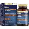 Nutraxin Multi Mineral Complex | 12 Mineral İçeren Takviye | Vegan | 60 Tablet | Kalsiyum, Magnezyum, Çinko, Demir ve Daha Fazlası