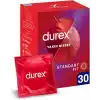 Durex Yakın Hisset İnce Prezervatif 30Lu, Standart Fit, Kokusuz, Lateks