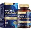 Nutraxin NADH & Collagen | Tip I-III Kolajen + NADH + Hyaluronik Asit | Cilt, Saç, Tırnak ve Enerji | 60 Tablet
