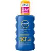 NIVEA SUN SPF50+Yüksek Güneş Koruyucu 200 ml,Suya Dayanıklı,Nemlendirici,C Vitamini,Hyalüron