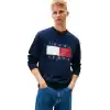 Tommy Hilfiger TJM REG BIG FLAG CNECK EXT Sweatshirt Erkek