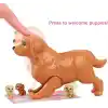 Barbie ve Hayvan Dostları Barbie ve Hayvan Dostları Oyun Seti, köpek, 3 yavru köpek ve aksesuarlar, 3-7 yaş HCK75
