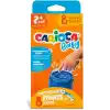 Carioca Bebek Parmak Boyasi 8 Renk 8X50 Ml Süper Yikanabilir 2+ Yaş