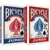 Bicycle Rider Back Intl. Jumbo Endeks Oyun Kartları, İkili Paket, Kırmızı & Mavi