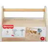 Fisher-Price, 3 yaş ve üzeri çocuklar için 9 ahşap parçadan oluşan Ahşap Tamir Kutusu ve oyuncak matkap, HYG50