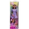 Çizgili mor elbisesi ve stres çarkı, tablet ve kulaklık gibi aksesuarlarıyla otistik Barbie Fashionistas bebek (245), JJN58