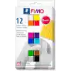 Staedtler Fimo 8023 C12-1 MP Fimo Soft Modelleme Kili Ana Renkler (25 gr X 12 Blok)