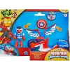 Marvel Iron Man and his Awesome Friends Captain America: Sam Wilson Super Bike Aksiyon Figürü ve Oyuncak Motosiklet