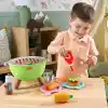 Fisher-Price Kamp Zamanı Barbekü Seti, okul öncesi çağdaki 2 yaş ve üzeri çocuklar için yiyecek temalı oyun seti ve 14 parça, JLB82