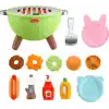 Fisher-Price Kamp Zamanı Barbekü Seti, okul öncesi çağdaki 2 yaş ve üzeri çocuklar için yiyecek temalı oyun seti ve 14 parça, JLB82
