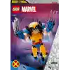 LEGO Marvel Wolverine Yapım Figürü 76257 – 8 Yaş ve Üzeri Kız ve Erkek Çocuklar için Süper Kahraman Hediyesi Fikri, 3 Uzayan Pençe Gibi Orijinal Detaylar İçeren Yaratıcı Oyuncak Yapım Seti (327 Parça)