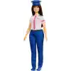 Çıkarılabilir pilot üniforması, ayakkabıları ve şapka aksesuarıyla Barbie Kariyer Bebekleri pilot bebek, JKF75