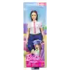 Çıkarılabilir pilot üniforması, ayakkabıları ve şapka aksesuarıyla Barbie Kariyer Bebekleri pilot bebek, JKF75
